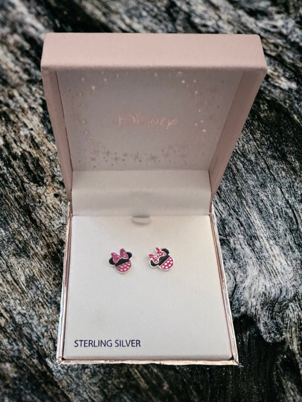 NIB - Official Disney Minnie Mouse Sterling Silver stud earrings